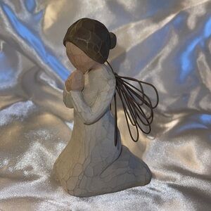 Willow Tree “Angel of Prayer” Figurine - Ceramic and Metal